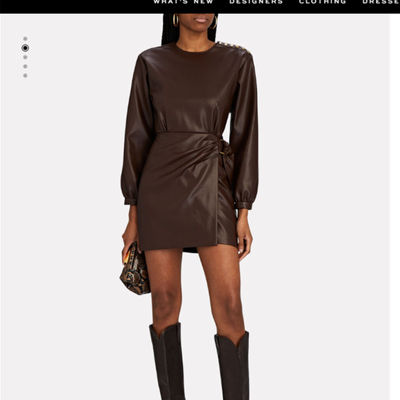 INTERMIX Dresses & Skirts - INTERMIX Lorelai Vegan Leather Mini Dress, Size 4 NWOT